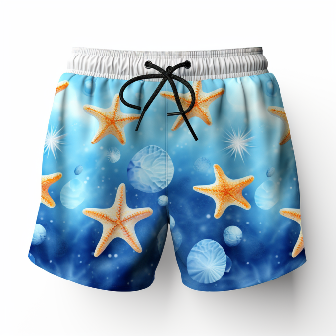 Qualidade 100% poliéster OEM Color Beach Shorts Padrão sólido à prova d'água para a temporada de verão