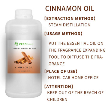 Extrato de óleo essencial de casca de folha de canela pura natural