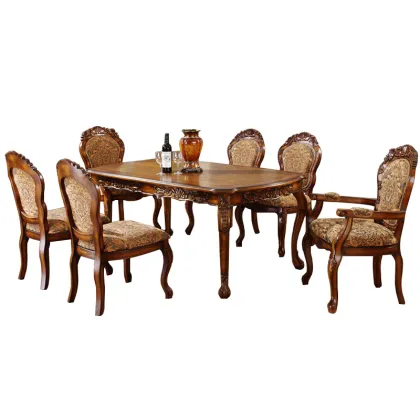 European Solid Wood King Size Dining Table