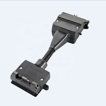 Heavy Duty 12Pin to 7Pin Trailer Plug Adapter for Truck Wiring