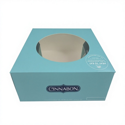 Prémiová papírová krabička na dort s průhledným displejem