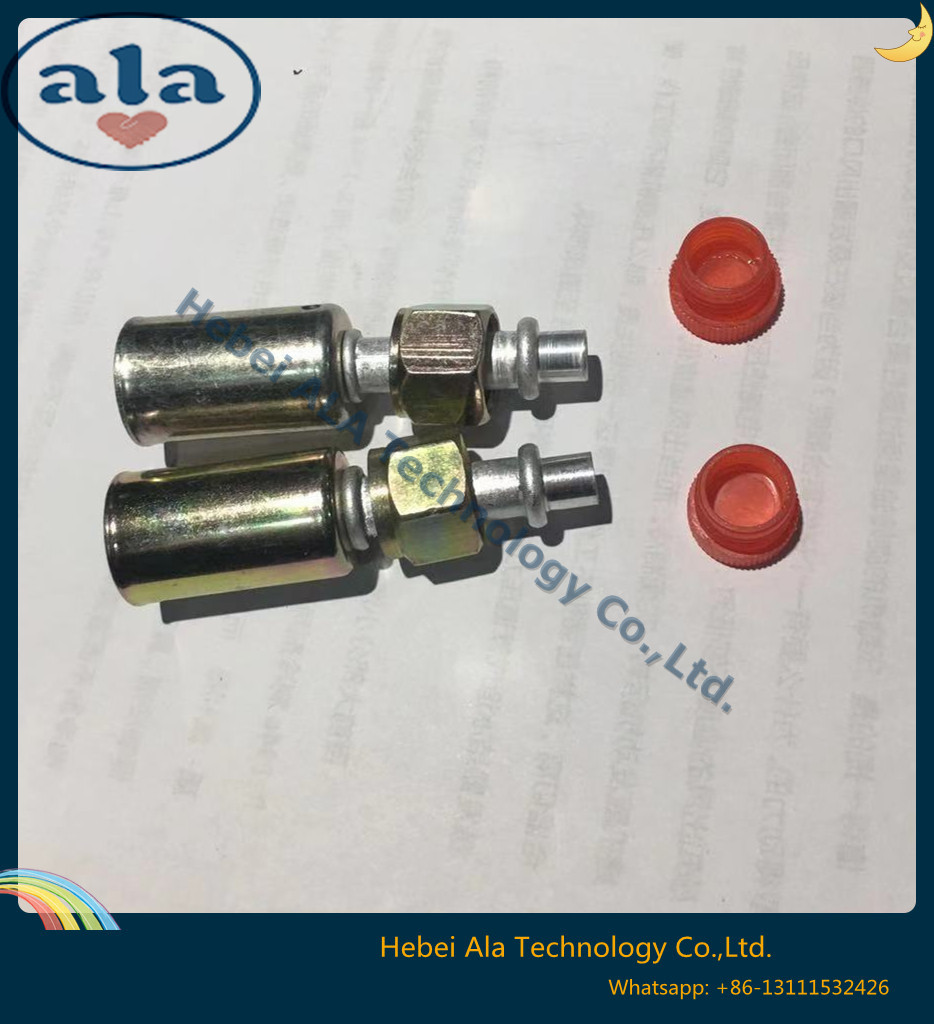 Al Joint With Iron Jacket Female O Ring Air Conditioning Fitting Straight 2 Al Joint With Iron Jacket Female O Ring Air Conditioning Fitting Straight 2