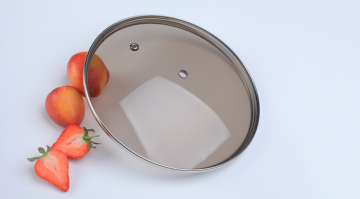 26cm G type glass lid with bakelite knob