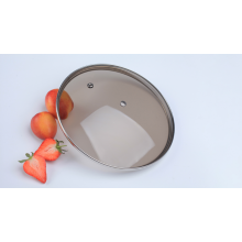 High dome 36cm tempered glass lid for pots