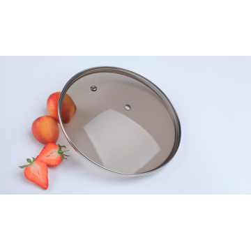 High dome 36cm tempered glass lid for pots