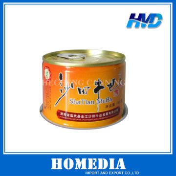 Tin can for food