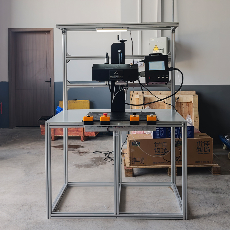 Large Format Inline Pneumatic Dot Peen Marking Machine