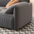 Angin krim minimalis kain lurus sofa