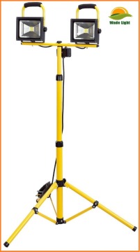 Expert 110V Twin Cob Led Worklamp (20W) With Telescopic Tripod