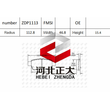 Brake pad of Honda Odyssey D1088