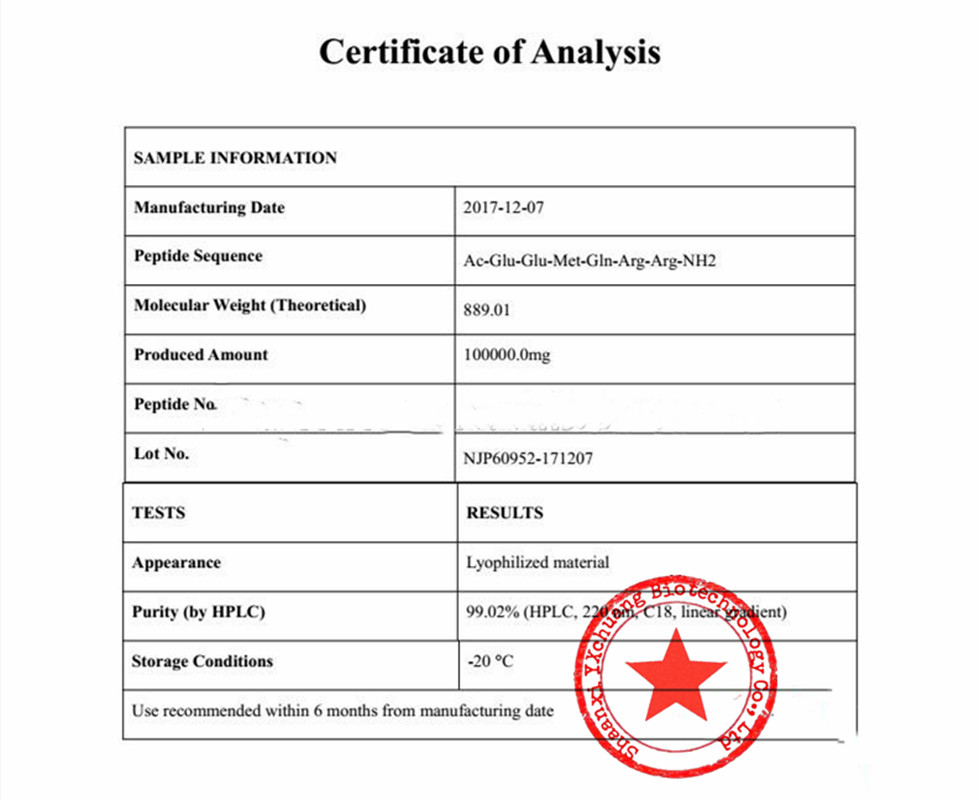 six peptide for energy