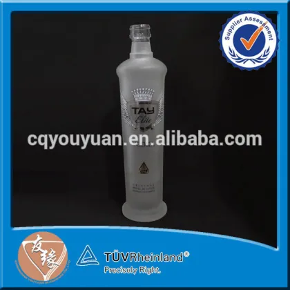 Glass material modern style 500ml empty absolut vodka bottles