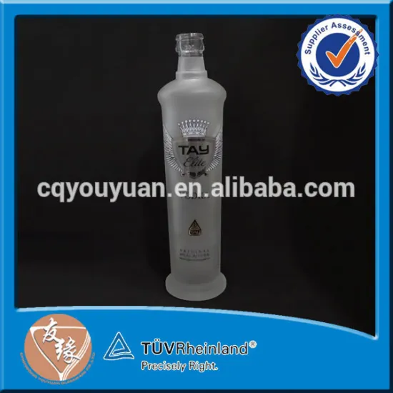 Glass material modern style 500ml empty absolut vodka bottles