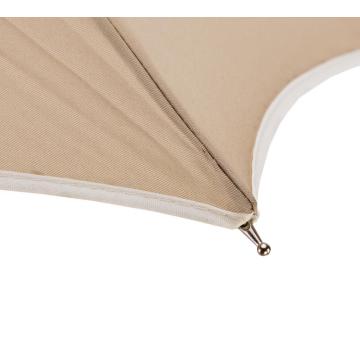 Parapluie droit ouvert pour femme, couleur unie