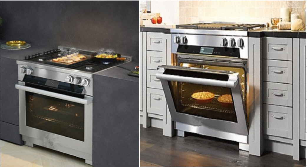 4 burners oven 