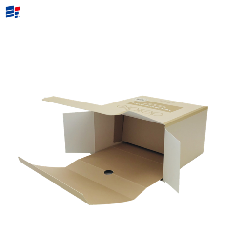 Simple art paper box for cosmetic