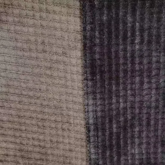 Checkered Jacquard Flannel Fabric