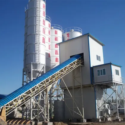 Powder silos for mixing plants