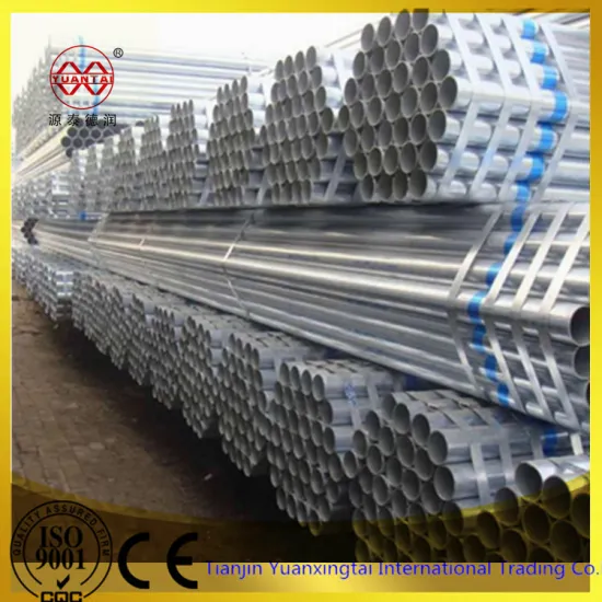 black iron galvanized round steel pipe China supplier