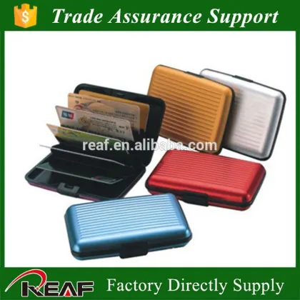 Aluminum Material card guard secure aluminum wallet card wallet