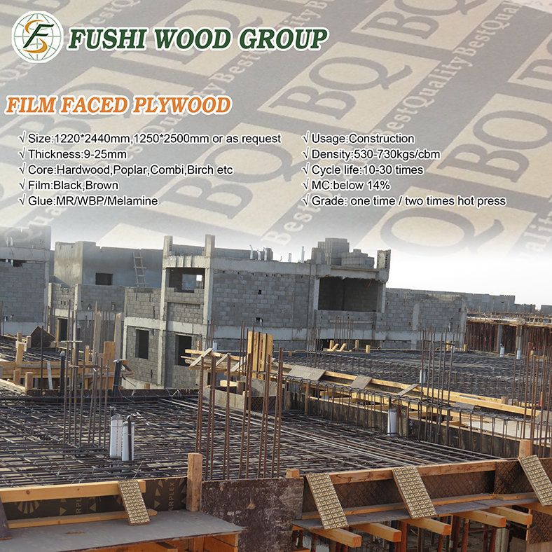 black and brown film faced plywood 