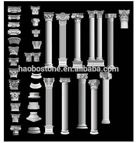 Natural Marble stone column