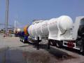 Zambiya&#39;ya sülfürik asit tankı yarı römork ihracatı
