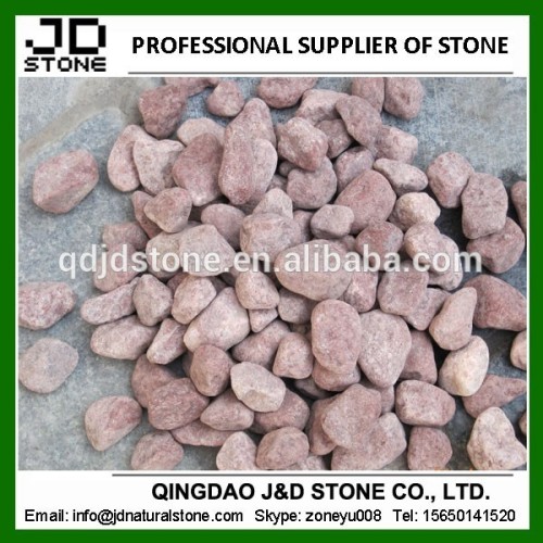 Pink pebbles and cobbles/ Cobble stone for landscaping