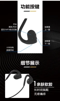 2022 X10 OEM IPX5 Sports Conducting Air Headset - Wireless Bone Conduction Headphones with Mic