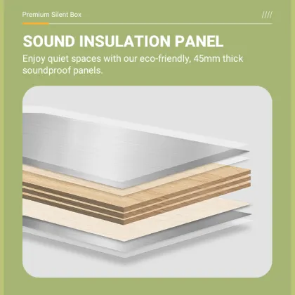 Custom Movable Soundproof Booth for Office Acoustics