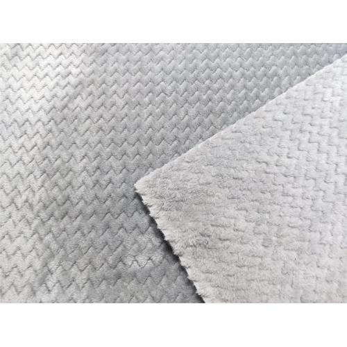 Dubbel sida flanell med linaspapp jacquard tyg