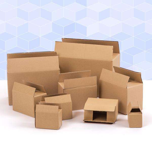 Micul carton de hârtie Kraft maro maro Square E Flaut Flaut Foldable Carton Cution Livrare Cutie pentru ambalaje pentru lumânări