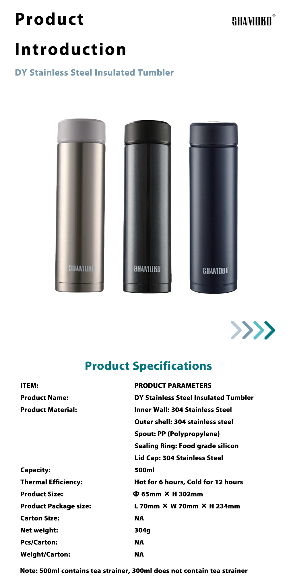 DY Stainless Steel Insulated Tumbler 1