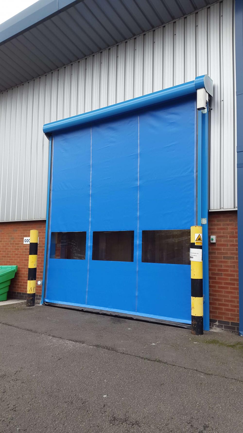 Fabric Self Recovery Rapid Rolling Shutter Door