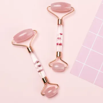 Wholesale Natural Stone Rollers: Rose Quartz & Jade for Anti-Aging