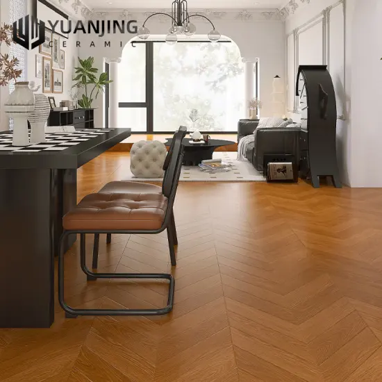 New 600x1200 Soft Light Japanese Style Ceramic Tiles Imitating Solid Wood for Living Room and Whole House Decor