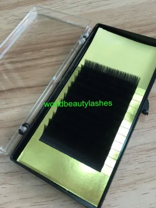 korea silk individual lashes matte elliptical base eyelash extensions