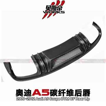 Labio trasero de fibra de carbono de estilo DTM para 2009-2012 Audi A5 Coupe