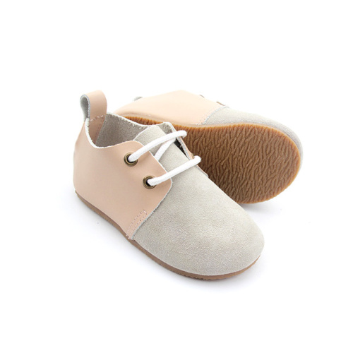 Chaussures Oxford spéciales pour enfants en cuir de vache de style chaud