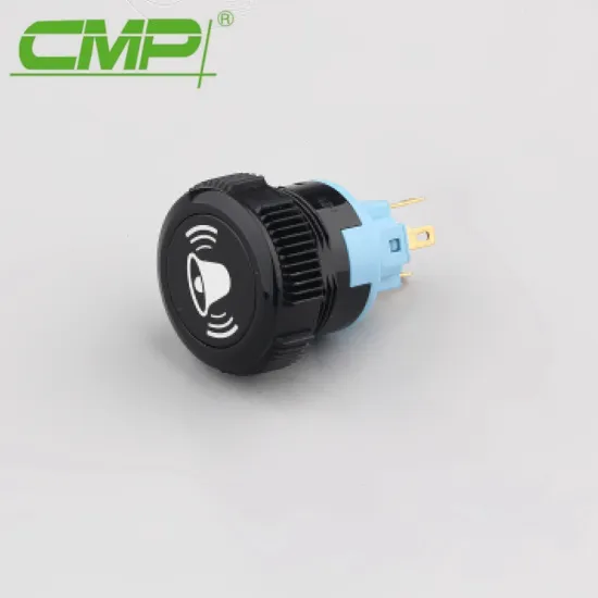 22mm (Off)-On 12V or 24V Red LED Button Switch With Symbol