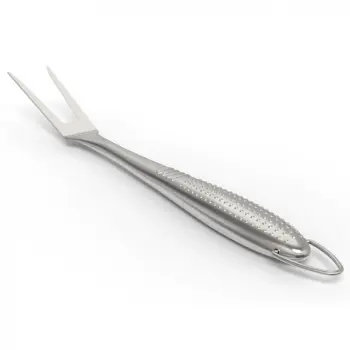 Metal Whole Stainless Steel Fork With Anti-slide Handle
