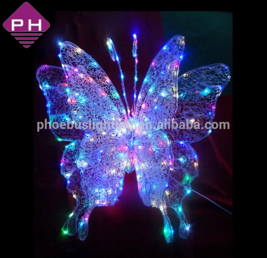 Led holiday butterfly light for outdoor decoration