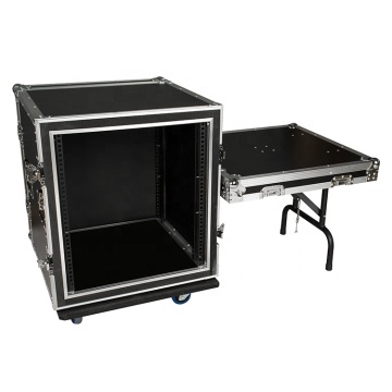 ショックプルーフ木製の飛行ケース2Uから18U 2ドア付き