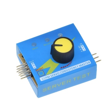 TZT Servo Tester for Gear Test CCPM Consistency with Indicator Light (3CH, 4.8-6V)