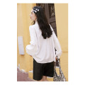 women's lazy style white shirt