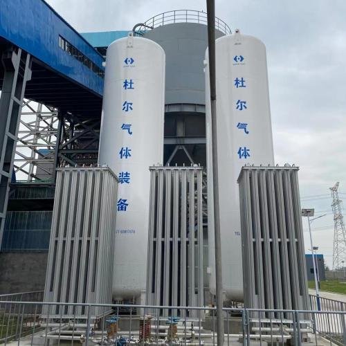 30m3 Serbuk Vakum Cryogenic Liquid LOX/LAR/LN2 Tank penyimpanan