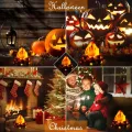 Luz de fogata eléctrica acogedora para decoraciones navideñas