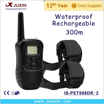 NEW 300M 100 LV Remote Electric Trainer Collar for dog with Shock and Vibration