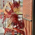 Materiale decorativo artigianale in bambù per albero di Natale intrecciato a mano