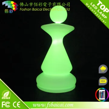 Led outdoor personalized 3D decorative chess lighting set